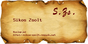 Sikos Zsolt névjegykártya